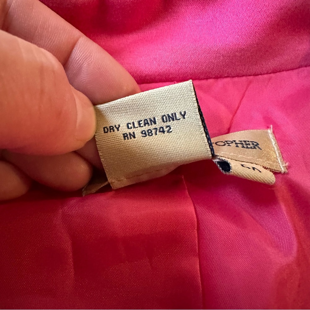 Patrick Christopher Hot Pink Blazer Jacket - image 5